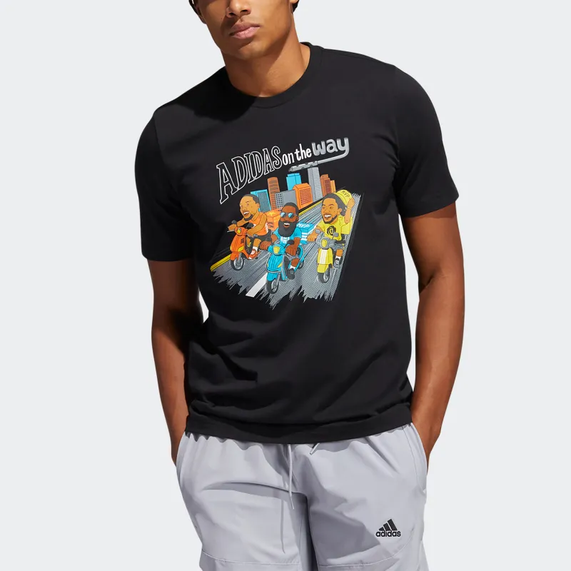Adidas T Shirts Men Black-1
