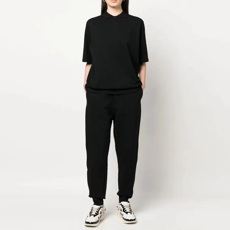 Y 3 Polo Shirts Unisex Black-1