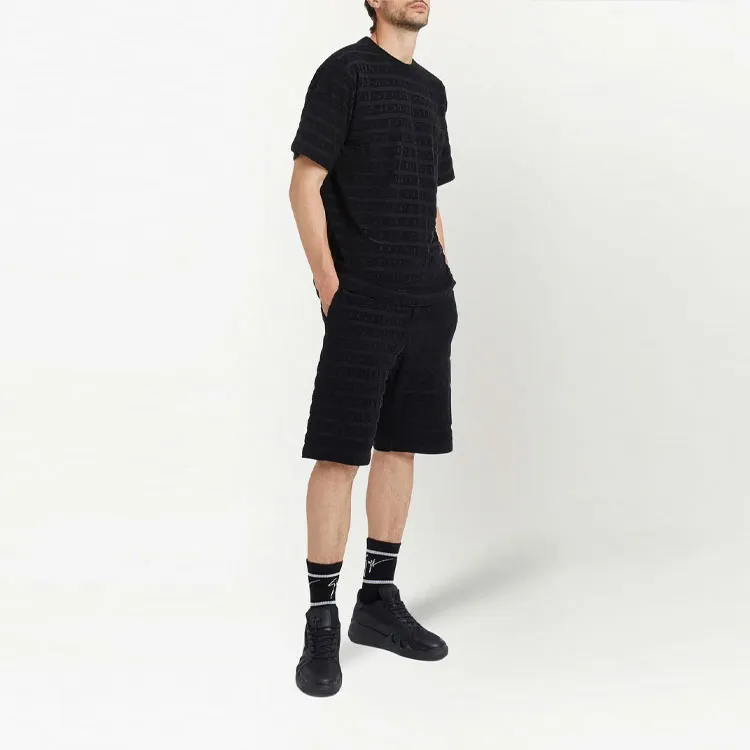 Giuseppe Zanotti Logo Terry-cloth Bermuda Shorts-1