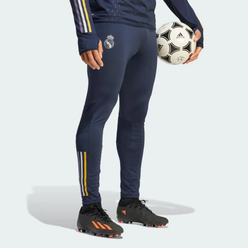 Adidas Real Madrid Knitted Sweatpants Men Ink Blue-3