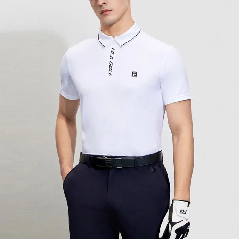 FILA Polo Shirts Men Jade White-1