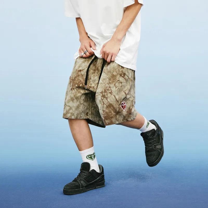 A11SLAVE Loose Fit Shorts Unisex Desert Yellow-5