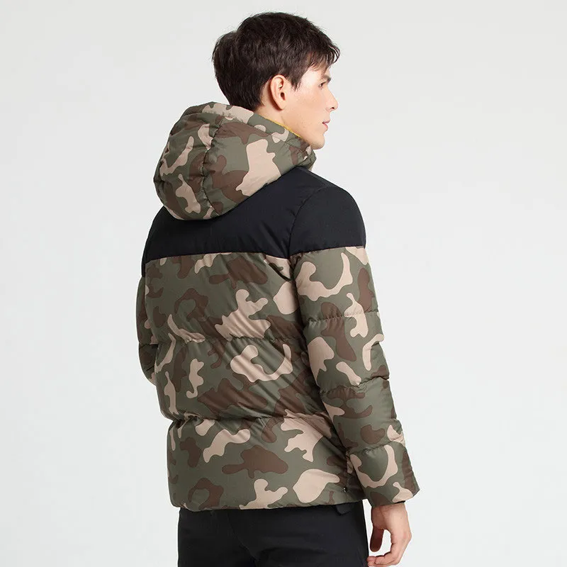 Jack Wolfskin Down Jacket Men's Black/Sand Dune Pattern-3