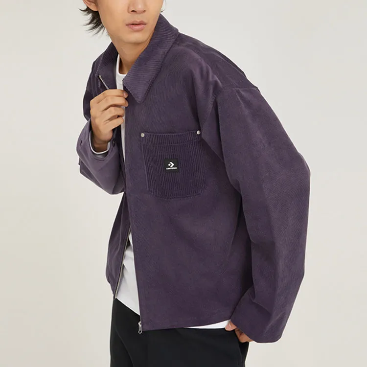 Converse Lightweight Shop Jacket Men's Purple-5