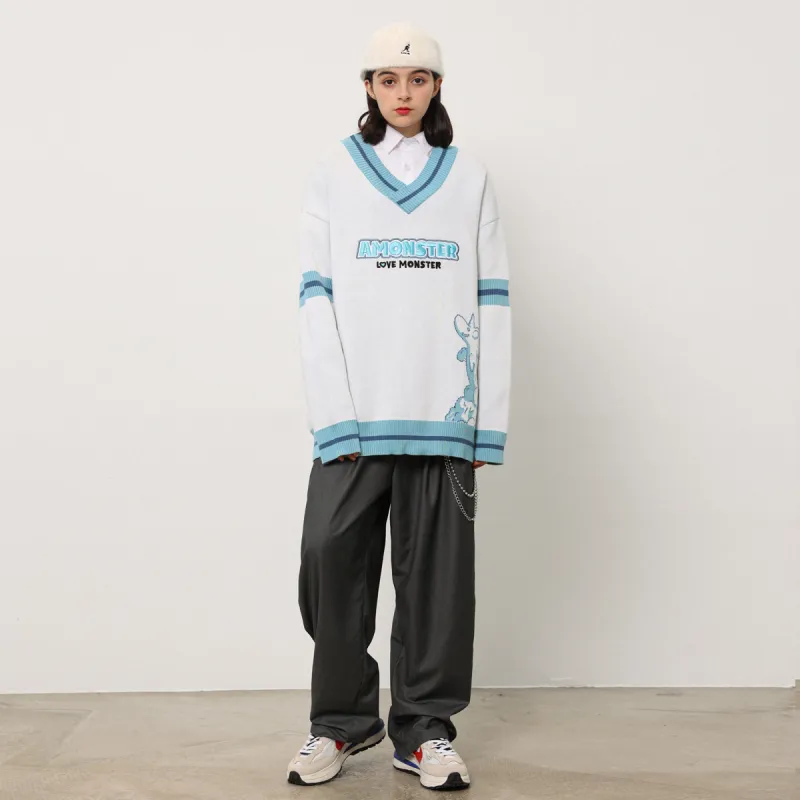 AMONSTER Sweaters Unisex Vintage White-4