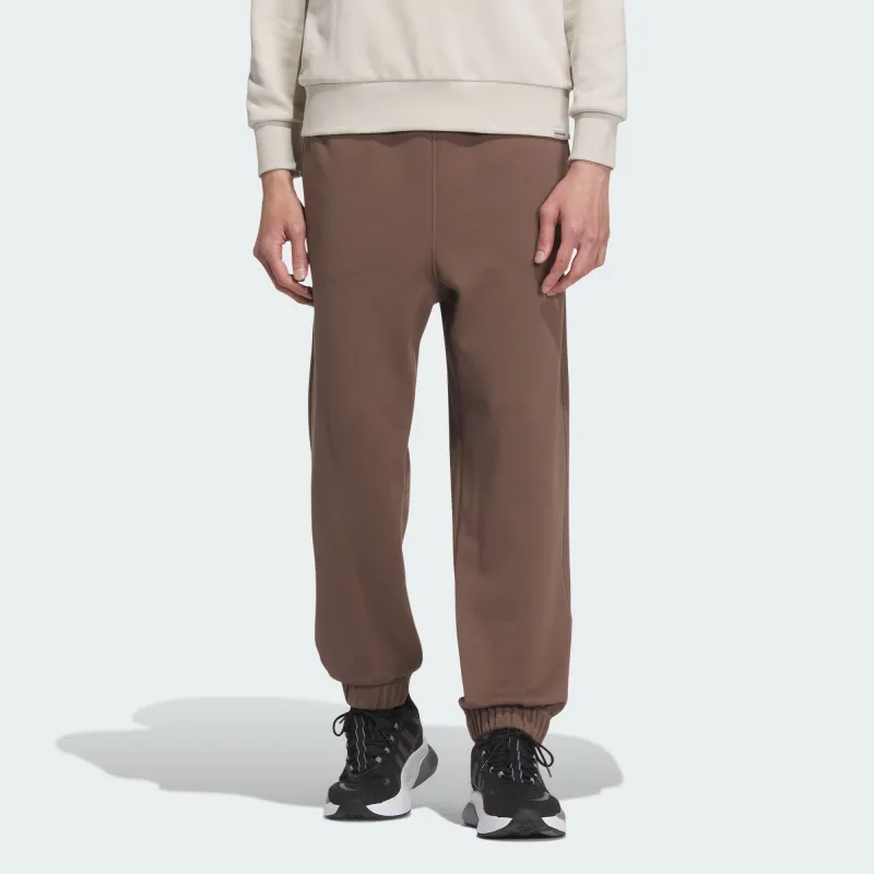 Adidas Verbiage Pants Knitted Sports Pants Men's Stratum Dark Earthy Brown-1