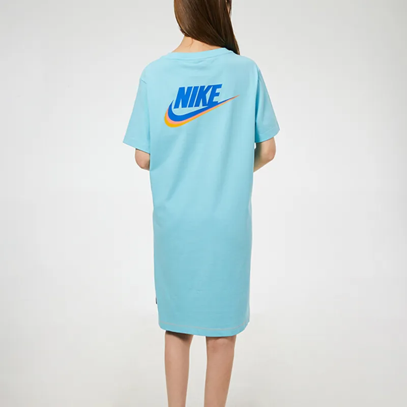 Nike Short Sleeved Dresses Women's Pink Blue-4