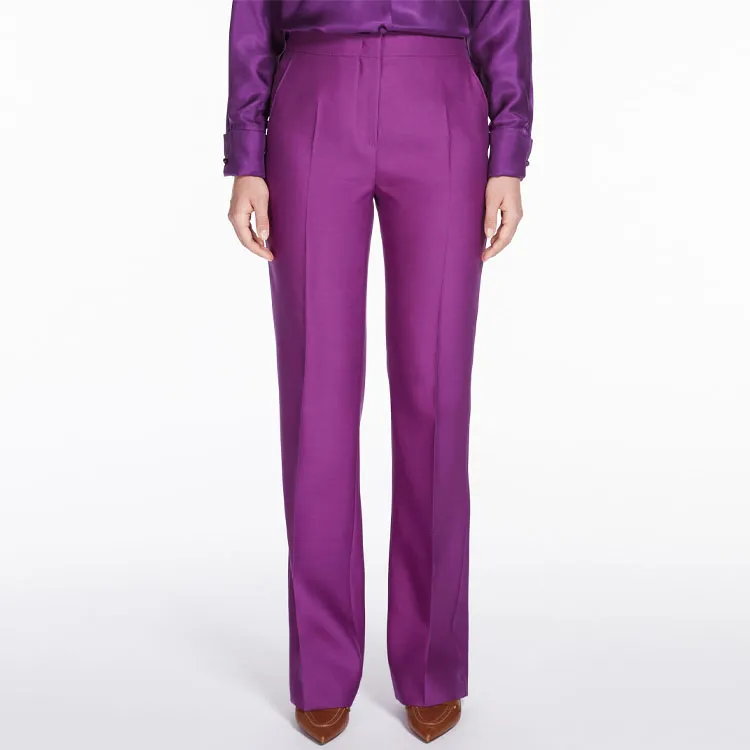 MaxMara Casual Pants Women's Purple-3