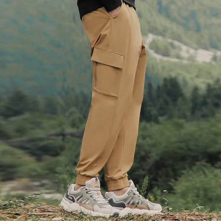 FILA Casual Pants Men Yellow Earth Khaki-3