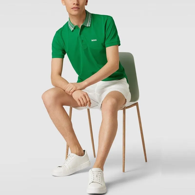HUGO BOSS Polo Shirts Men Green-4