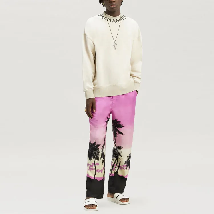 PALM ANGELS Seasonal Logo Vint Crew-1