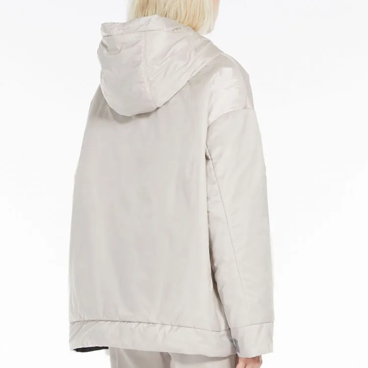 MaxMara Puffer Jackets Women's Gray White-2