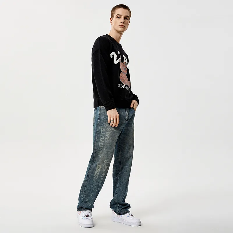 23R+ Sweaters Unisex Black-4