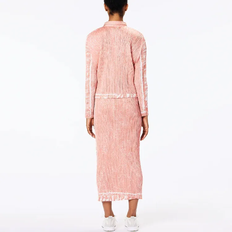 PLEATS PLEASE ISSEY MIYAKE Casual Long Skirts Women's Pink-3