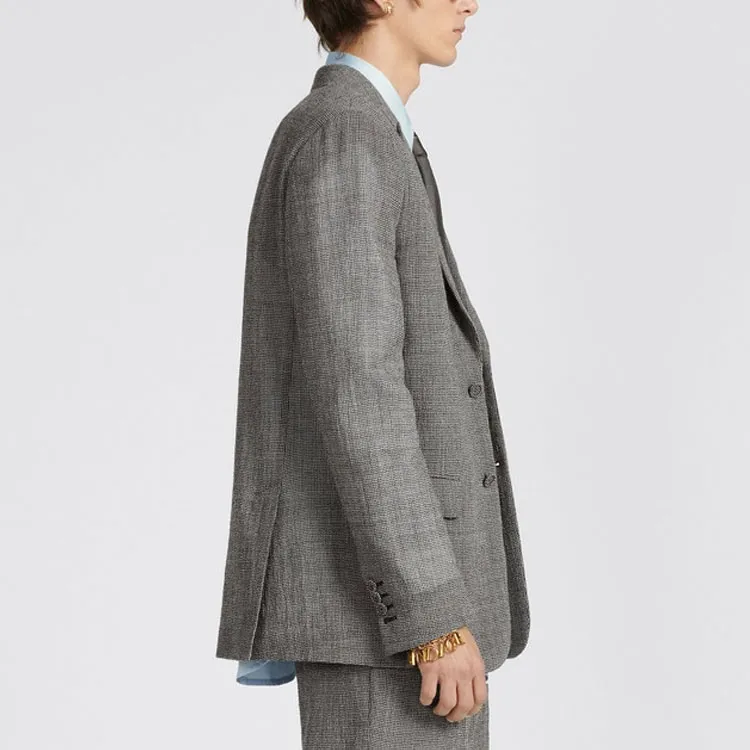 DIOR Business Suits Coats Men's Gray-5