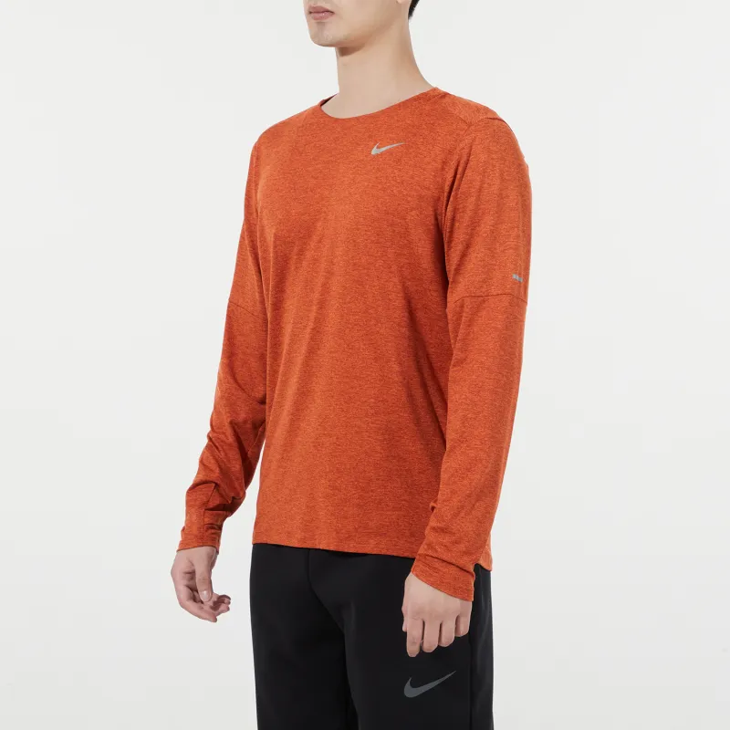 Nike T Shirts Men Orange Red-4