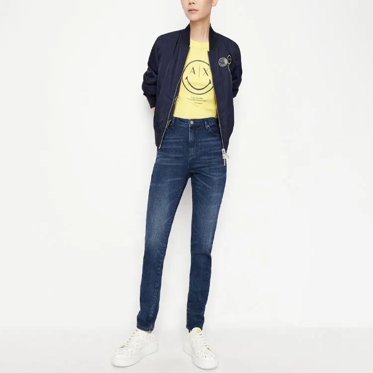 Smileyworld X ARMANI EXCHANGE ARMANI EXCHANGE X SmileyWorld T-Shirts Women's Yellow-1