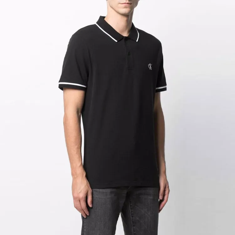 CALVIN KLEIN Polo Shirt Men's Black-3