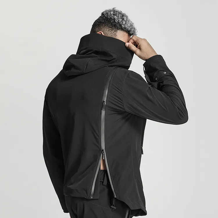 NORVINCY Windbreaker Jackets Unisex Black-2