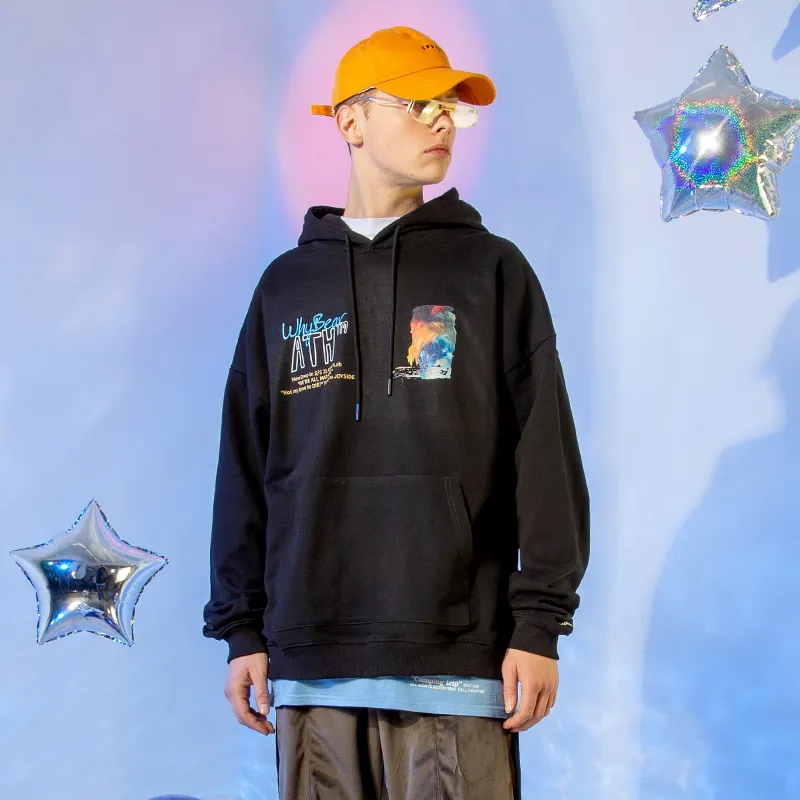 Athief Hooded Loose Fit Regular Sweatshirt Unisex-2