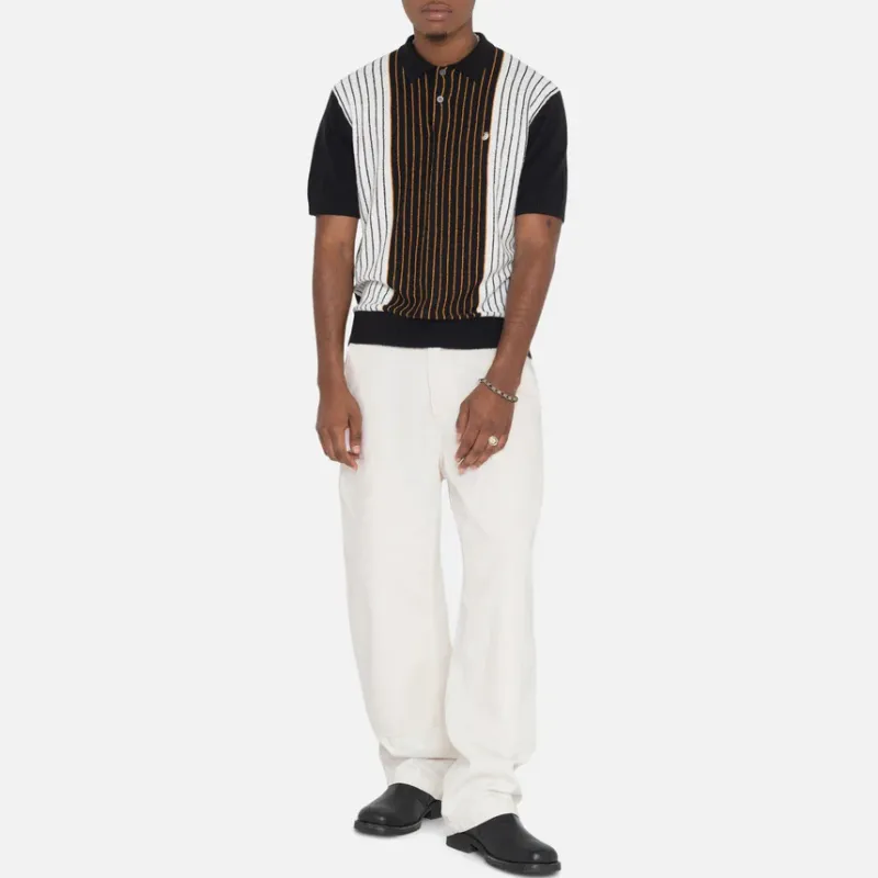 Stussy Textured Short Sleeve Polo Sweater-2