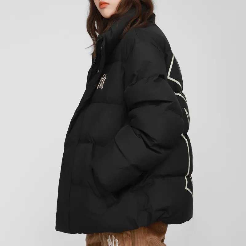 MLB New York Yankees Down Jacket Cropped Unisex Black-6