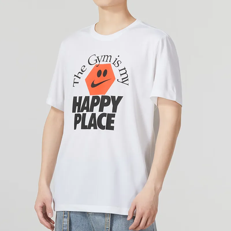 Nike T Shirts Men White-2