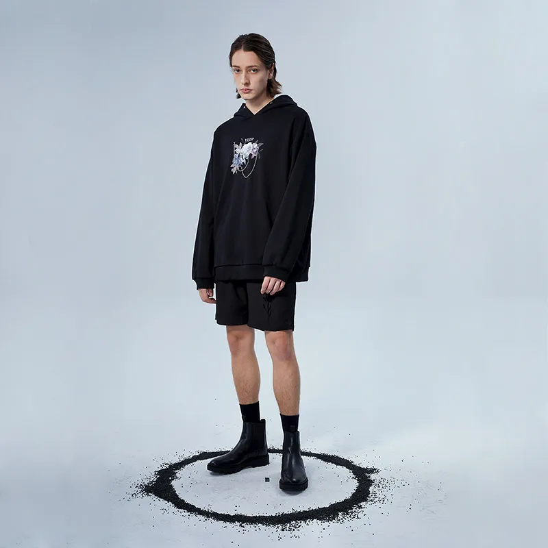 YLDP Sweatshirts Unisex Black-2