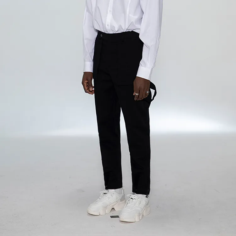 RICKYOUNG Casual Pants Unisex Black-4