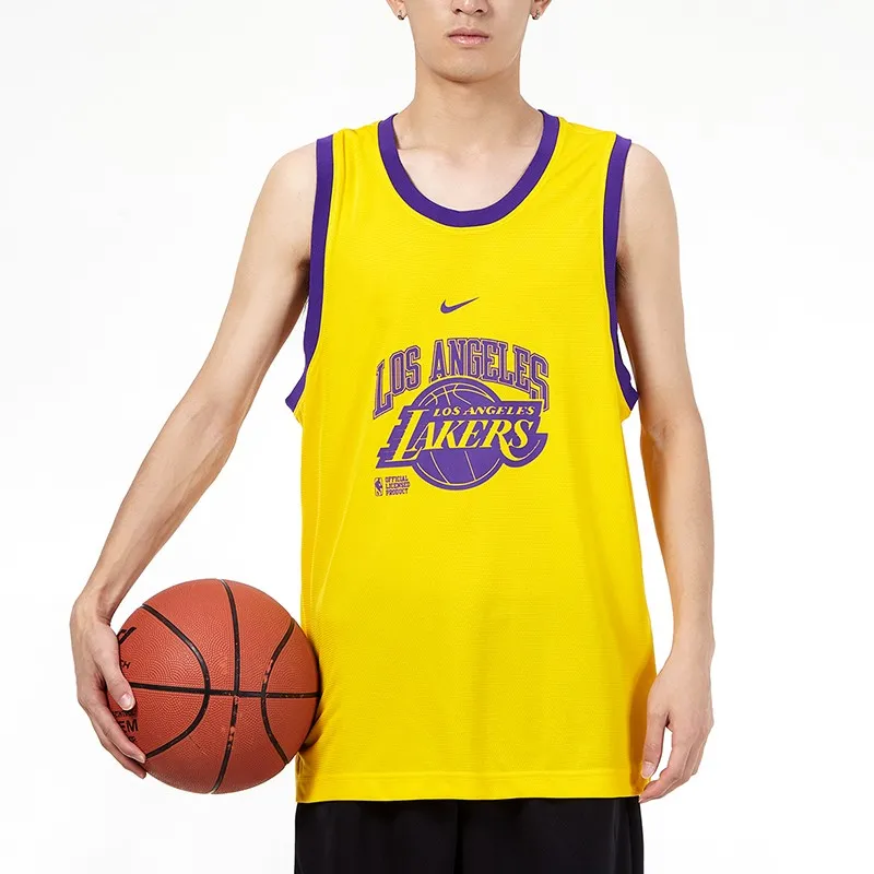 Nike Basketball Jerseys Men Yellow-3