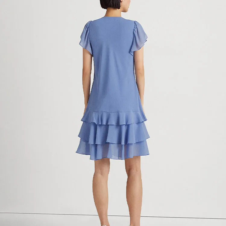 Polo Ralph Lauren SS23 Short-Sleeved Dresses Women's Blue-3