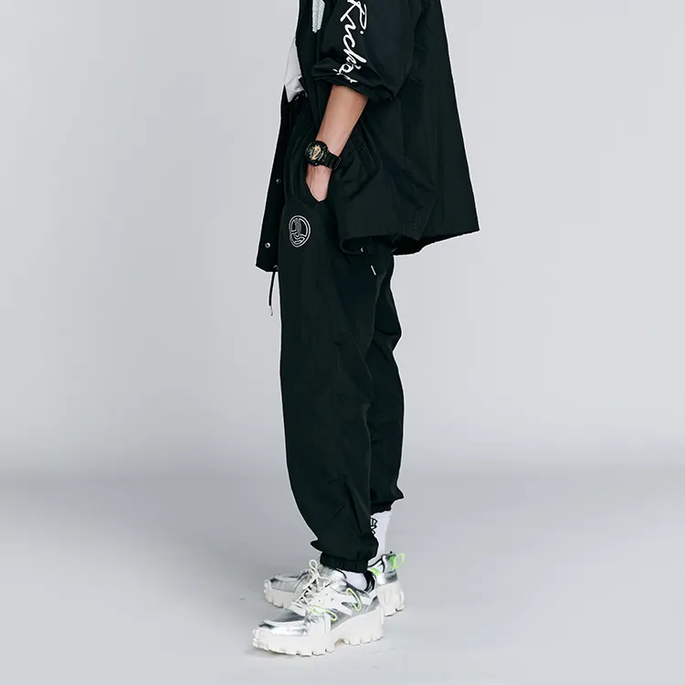 RICKYOUNG Jogger Casual Pants Unisex Black-4