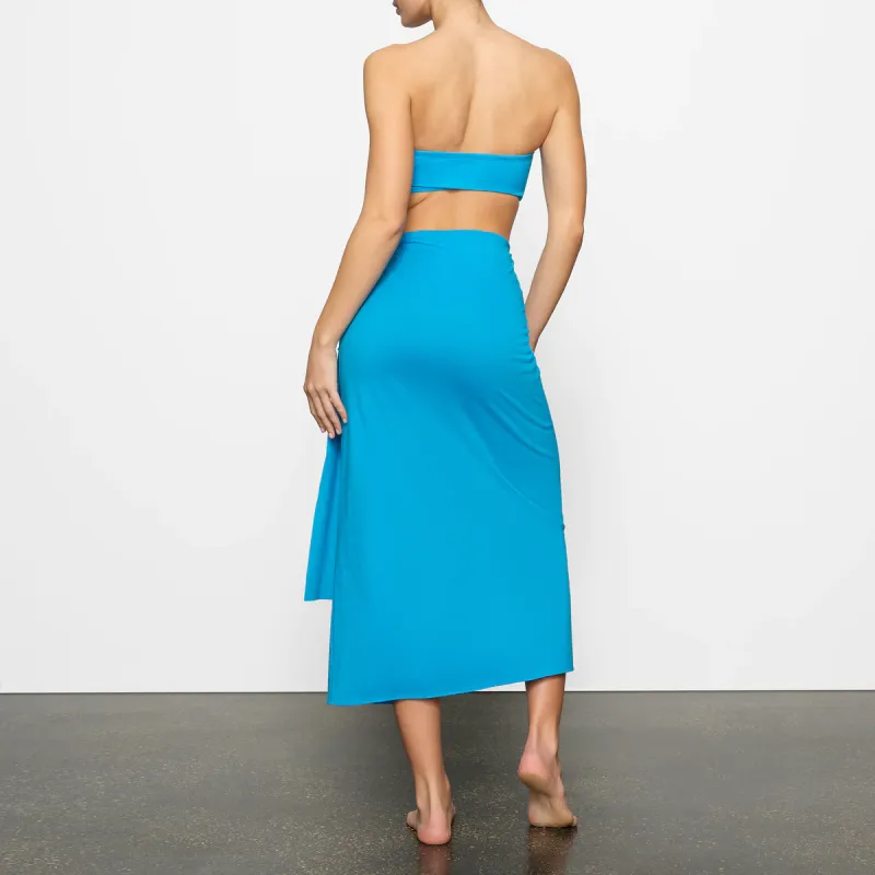 Skims Casual Long Skirts Women's Blue-3