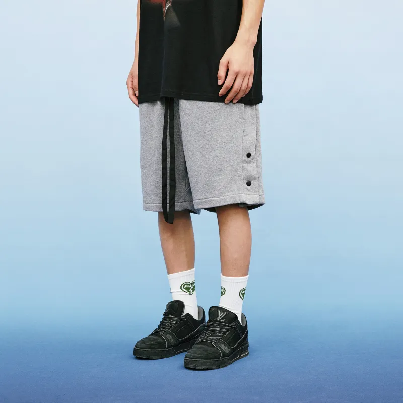 A11SLAVE Loose Fit Shorts Unisex Gray-4