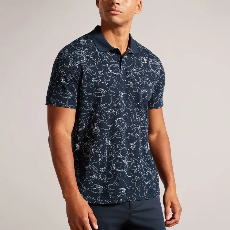 Ted Baker Polo Shirts Men Navy-3