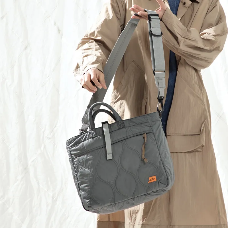 The MAD HATcher Nylon Tote Bag Shopping Bag Shoulder Bag Handbag Medium Size Unisex Multicolor-10
