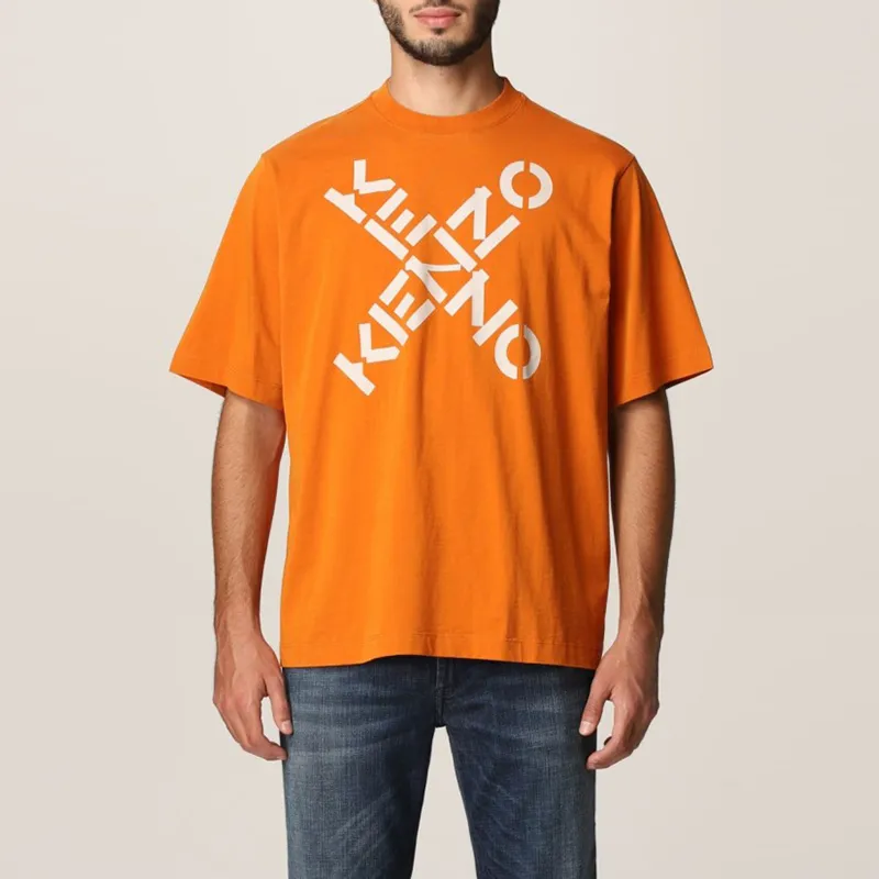 KENZO T Shirts Men Orange-2