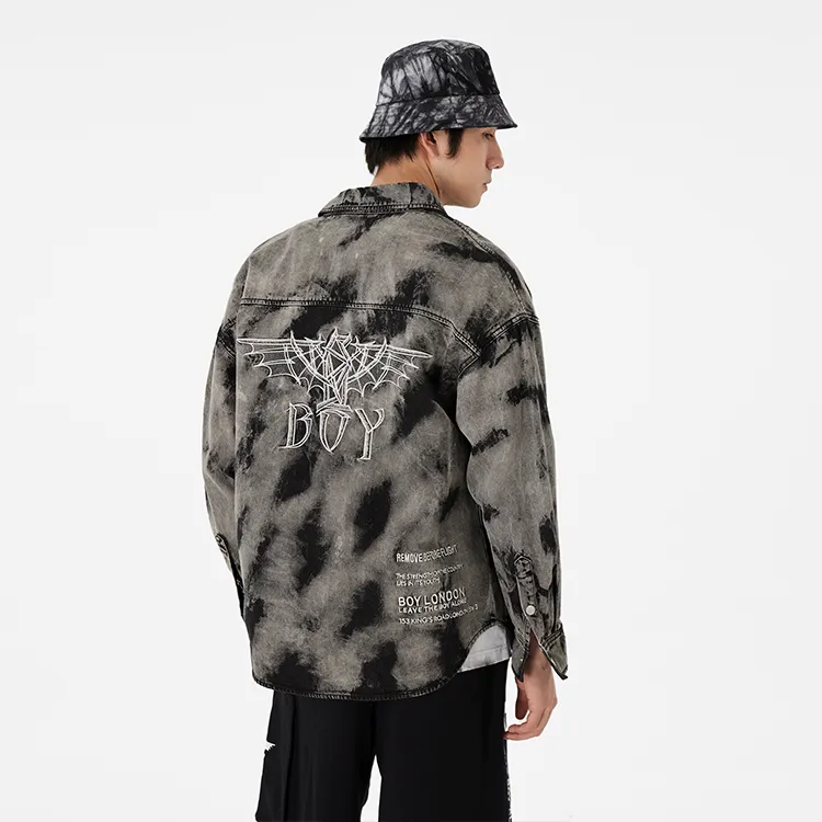 Boy London Denim Jackets Unisex Gray-4