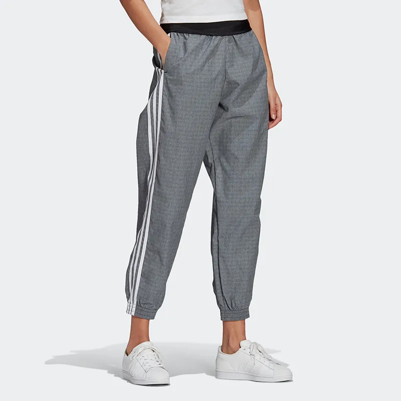 Adidas Originals Knitted Sports Pants Women's Gray-3