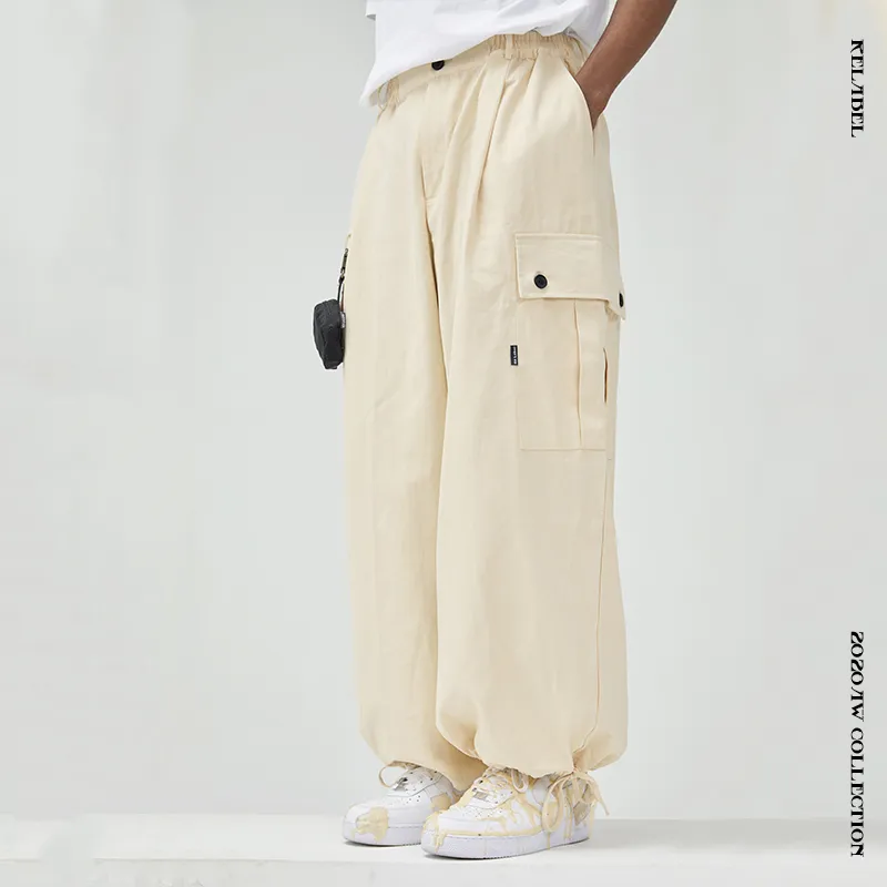 RELABEL Straight Casual Pants Unisex-4