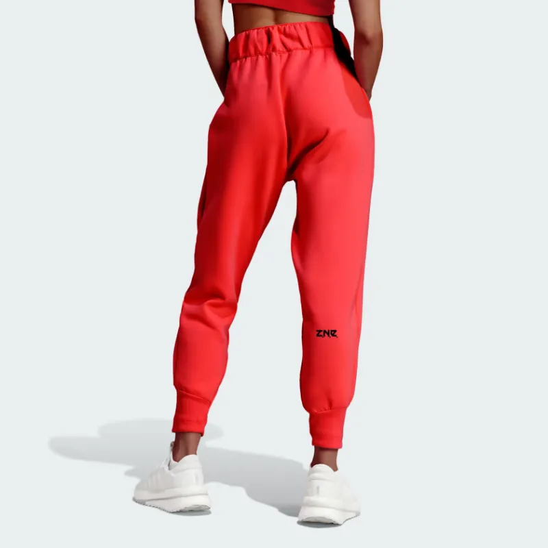 Adidas Z.N.E. Collection Knitted Sweatpants Women's Red-2