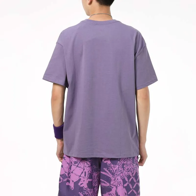 Nike Drop Shoulder Sleeve T-Shirt Men's Purple-3