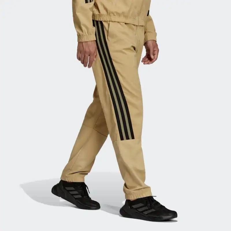Adidas Knitted Sweatpants Men's Khaki-3