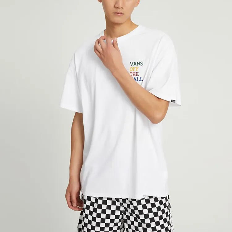 Vans Dart Board SS T Shirts Men White-2
