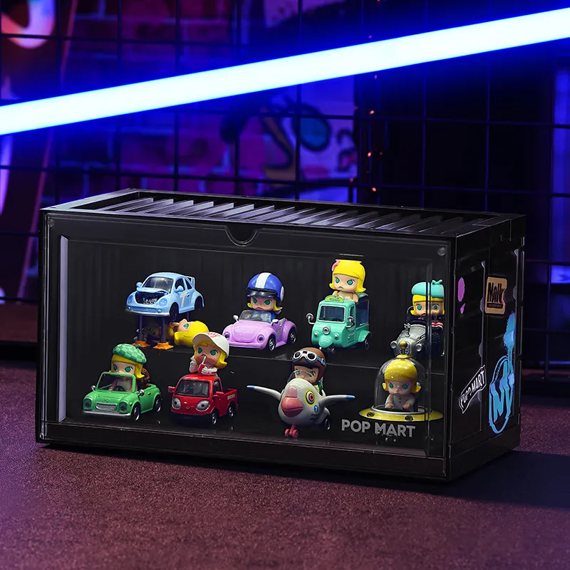 POP MART MOLLY Magic Kaká Collection Container Figure Luminous Display Case Model Accessories-2