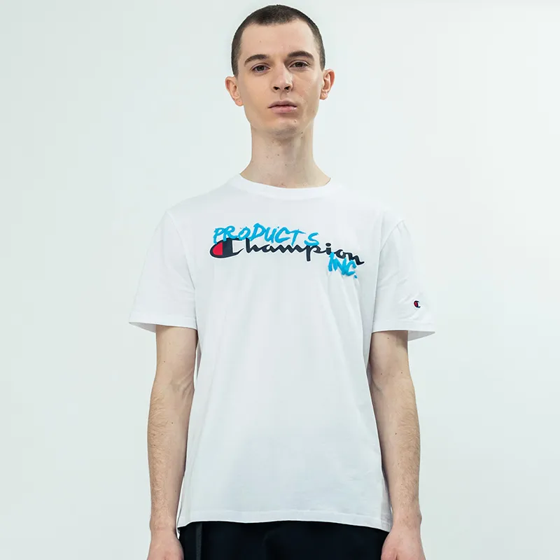 Champion T Shirts Unisex White-1