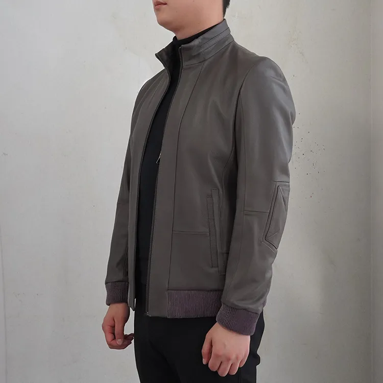 LIU·JO UOMO Leather Jackets Men Light Brown-3