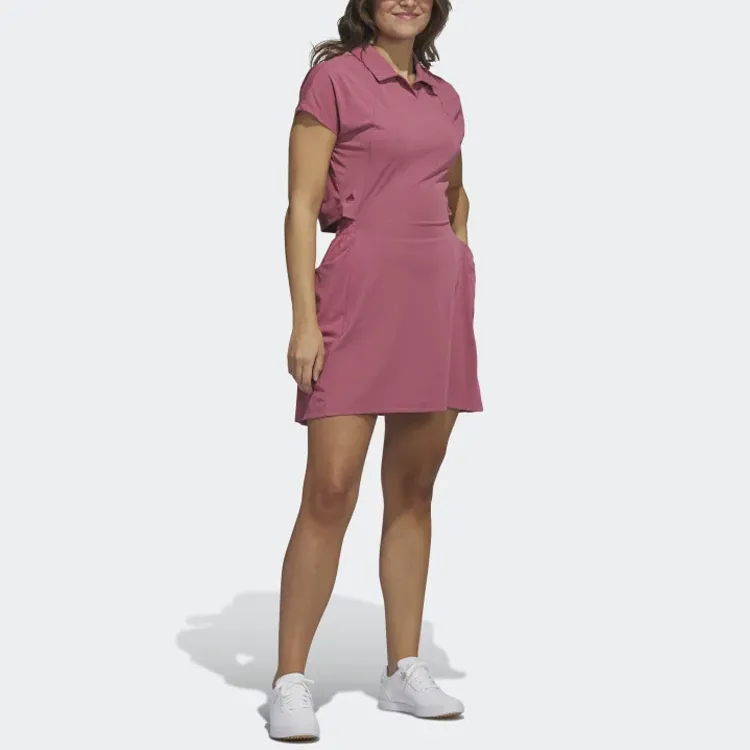 Adidas Short-Sleeved Dresses Women's Pink-3
