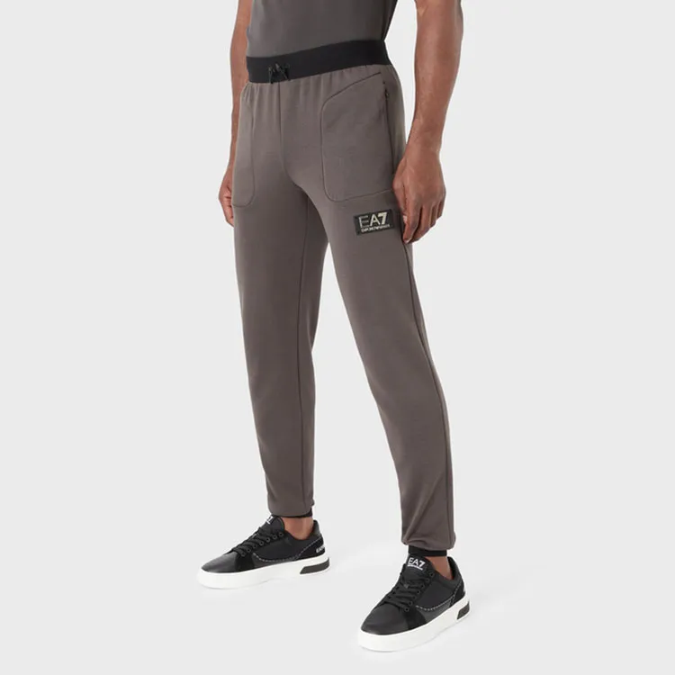 EMPORIO ARMANI SS23 Sweatpants Men's Brown Black-3