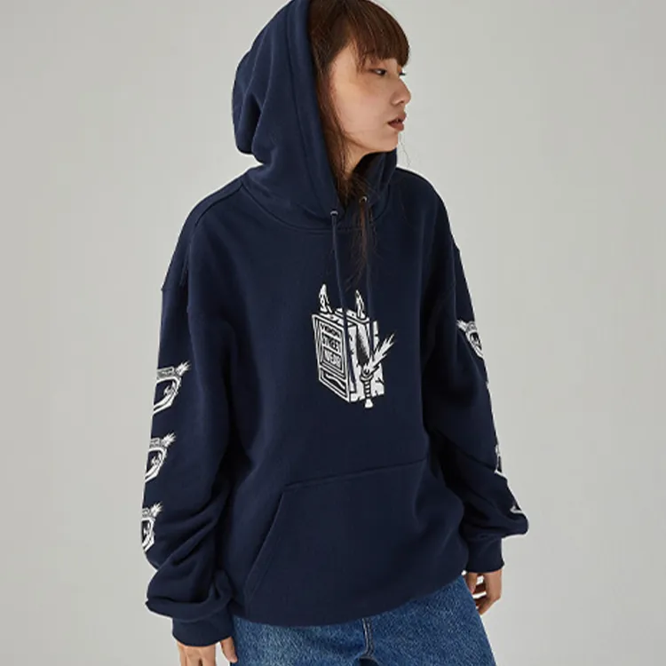 Vision Street Wear x DUYANAIZI Sweatshirt Unisex Navy Blue-2